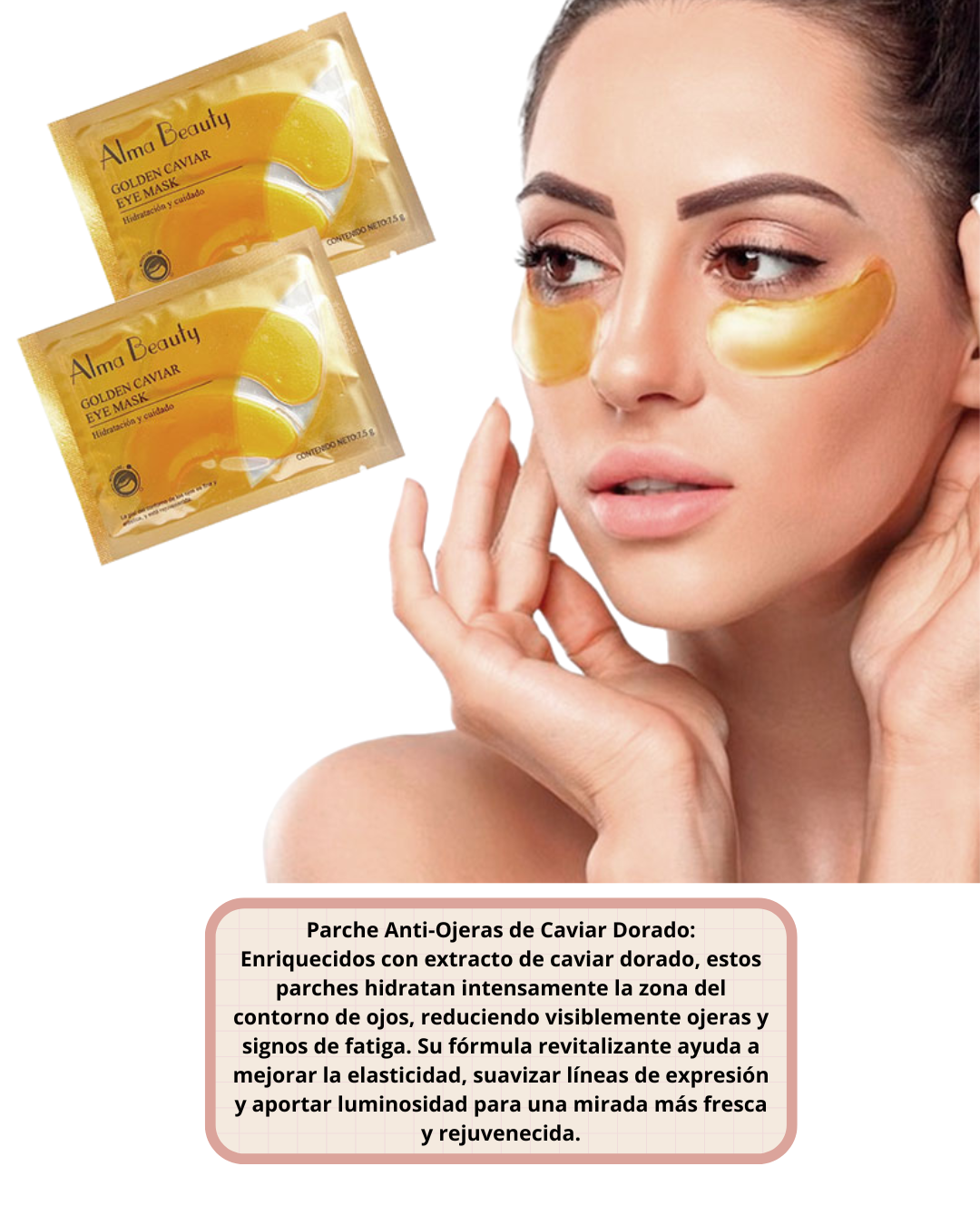 PARCHES ANTI OJERAS DE CAVIAR DORADO disponible en Yaxa Colombia